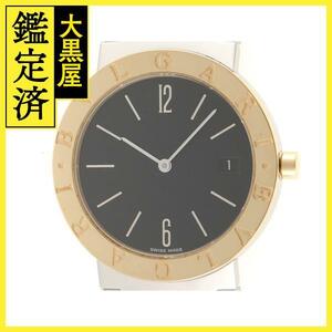 BVLGARI　ブルガリBB33SG　クオーツ　イエロゴールド　ステンレス　ブラック文字盤　参考定価：672000【432】2148103599804