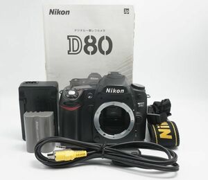 ショット数4270回！！　Nikon デジタル一眼レフカメラ D80 ボディ