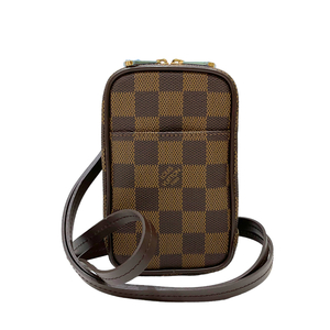 ルイ・ヴィトン LOUIS VUITTON エテュイ・オカピPM N61738 エベヌ ダミエ・キャンバス デジカメケース ポシェット 中古