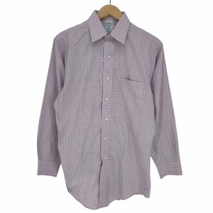 BROOKS BROTHERS(ブルックスブラザーズ) SLIM FIT チェック柄 コットン S/L シ 中古 古着 0255