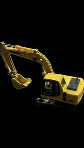 【兎】KOMATSU コマツ パワーショベル PC100 日本製 ミニカー 働く車 重機 中古　非売品