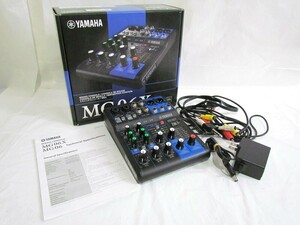 1000円スタート アナログミキサー YAMAHA ヤマハ MG06X 音響機材 レコーディング 音楽 オーディオ 通電確認済 付属品有 3 A9017