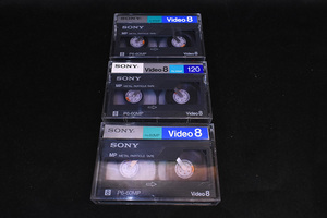 SONY/8mm/ビデオテープ/video8/METAL PARTICLE TAPE/MP/P6-60MP/3本セット/日本製/UOK2506