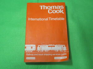 ■Thomas Cook　International Timetable September 1-24 1977■トーマス・クック 国際版 鉄道 時刻表■送料無料
