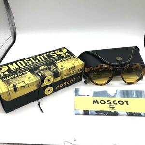 【美品・未使用】⑨ MOSCOT モスコット MILTZEN 鼈甲柄 メガネフレーム 伊達眼鏡 ブラウン系