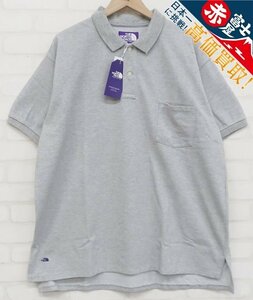 8T1335【クリックポスト対応】未使用品 THE NORTH FACE パープルレーベル H/S Big Polo Shirt NT3823N ノースフェイス半袖ビッグポロシャツ