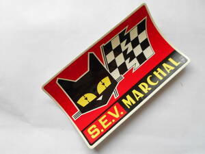 旧車　オートアクセサリー　S.E.V　マーシャル　MARCHAL　ステッカー　赤　当時物　1970年代　1980年代　ノスヒロ　街道レーサー