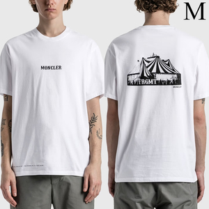 MONCLER FRAGMENT サーカス Tシャツ 白 M 新品　定価52800円　モンクレール ジーニアス FRGMT CIRCUS ロゴ HF