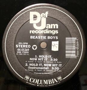 激レア 初版 倉庫出 1986 Beastie Boys / Hold It, Now Hit It ビースティ ボーイズ Original US 12 Def Jam Columbia 44-05369 80s 絶版