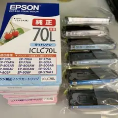 EPSON インクカートリッジ3色10個セット ICLM70L