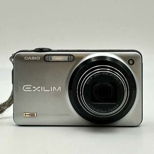 美品　動作品　CASIO カシオ HIGH SPEED EXILIM エクシリム EX-ZR10 シルバー コンパクトデジタルカメラ バッテリーあり 充電器なし 中古品