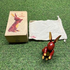 GX048 KAY BOJESEN－カイ・ボイスン 木製フィギュア Rabbit 北欧 木製玩具 インテリア 雑貨 箱傷有り 未使用 保管品 フィギュア