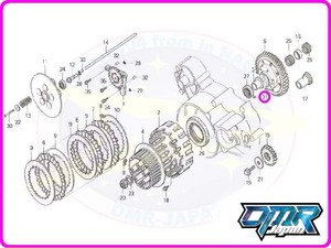 【新品】 乾式用 クラッチアウター用 ノックピン 94302-06100