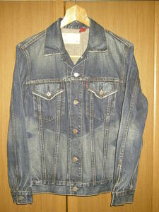 Levis リーバイス レッドループ 70500 ヴィンテージ加工 USED加工 デニム ジージャン サード ジャケット M Gジャン ( 70505 557