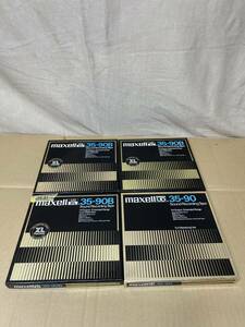 オープンリールテープ　マクセル　maxell UD XL 35-90B 4本セット 元箱4個 ( 0521 )