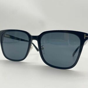 【美品・最高峰】 TOM FORD トムフォード サングラス カラーレンズ 眼鏡 メガネ ゴールド ブラックフレーム 黒縁 メンズ