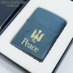 ZIPPO/ジッポー Peace/ピース 懸賞品 ブルーチタン 95年製 /LPL