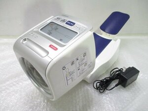 ◎展示品 オムロン OMRON HEM-1020 スポットアーム 上腕式血圧計 デジタル自動血圧計 アダプター付き w491