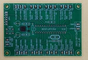 PICマイコン”PIC16F1938”を使ったマイコンボード（基板のみ）