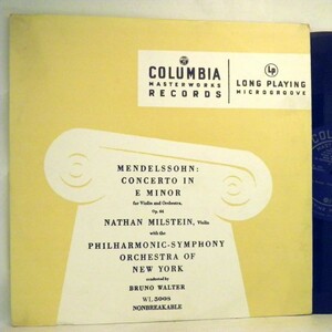 【検聴合格】1945年・78年前の超懐古盤・ナタン・ミルシテイン＆ニューヨーク・フィルハーモニック楽団「Mendelssohn:Concerto」【LP】