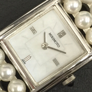 ミキモト パール 真珠 クォーツ 腕時計 563-1172 レディース ホワイト文字盤 レディース 保存箱付き MIKIMOTO