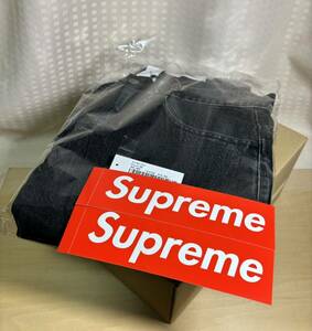 1円 元箱 新品 未試着 2024ss Supreme NIKE Denim Short Black 32 シュプリーム ナイキ デニム ショート 黒 box logo ボックス ロゴ 30周年