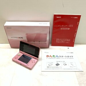 MIN【現状渡し品】 MSMG 任天堂 3DS ミスティピンク 本体・取説のみ CTR-001 Nintendo ニンテンドー 〈36-240427-ME-9-MIN〉