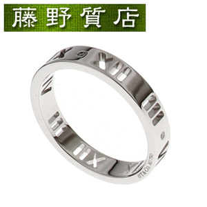 (新品仕上げ済）ティファニー TIFFANY ピアスド アトラス 4P ダイヤ リング 指輪 K18 WG × ダイヤモンド 約11号 8503