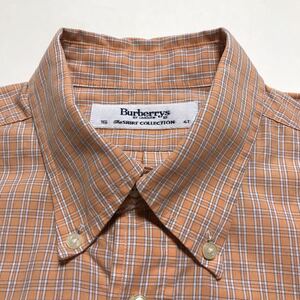 ヴィンテージ バーバリー シャツコレクション チェックシャツ イングランド製 英国製 ビンテージ ンテージ 16 41 ボタンダウン 半袖シャツ