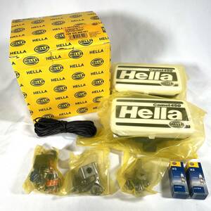 ★未使用★Hella ヘラー Comet 450 フォグランプ クリアーレンズ 2個セット リレー スイッチ付 / マーシャル シビエ PIAA