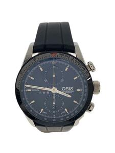 ORIS◆自動巻腕時計/アナログ/ラバー/BLK/BLK/7661-44/20231130日差-3