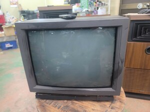 日立　ブラウン管テレビ　21インチ　1992年　C21-FM10　通電確認のみ　レトロ