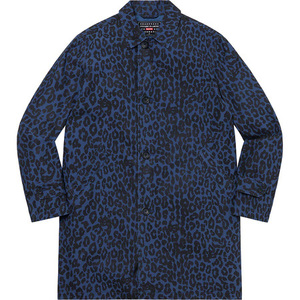 Supreme HYSTERIC GLAMOUR Leopard Trench Blue シュプリーム ヒステリックグラマー トレンチ　コート パーカー　Sサイズ 完売品 N1