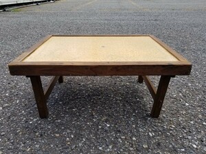 昭和　ちゃぶ台 　家具　 座卓　 折り畳み　木製　文机