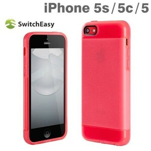 スマホケース カバー iPhoneSE(第一世代) 5 5s c ピンク レッド 赤 ポリカーボネート TPU 液晶画面保護フィルム マイクロファイバークロス