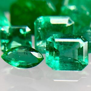 大量!!◆天然エメラルドおまとめ50ct◆m ルース 裸石 宝石 ジュエリー jewelry emerald beryl ベリル 緑玉 ②