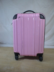 4501　ピンク　TSAロック付　スーツケース　キャリケース　旅行用　ビジネストラベルバック