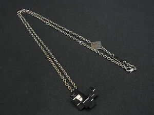 1円 LOUIS VUITTON ルイヴィトン M68101 ブロックトップ ネックレス アクセサリー シルバー系 FA6609