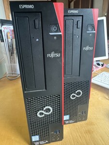 1円スタート　FUJITSU ESPRIMO D587/RX 2台セット　Windows11Proリカバリ済み（本体のみ）