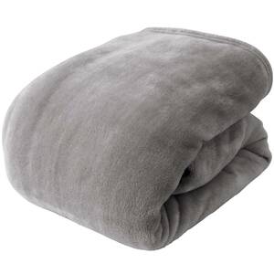 mofua 毛布 シングル 冬用 ブランケット モフア マイクロファイバー グレー あったか もふもふ 洗える 乾きやすい 50000113