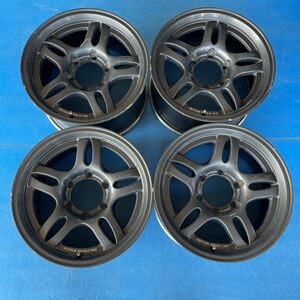 深リム　ジャオス　JAOS VICTRON EXCELⅡ 16×8JJ+25 PCD139.7-6穴　ハブ径約108mm アルミホイール4本セット