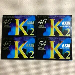 AXIA K2 46x3.54 ハイポジション カセットテープ4本セット【未開封新品】■■