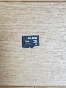 SanDisk microSDカード 8GB Class4 UHS-I 要フォーマット 即決