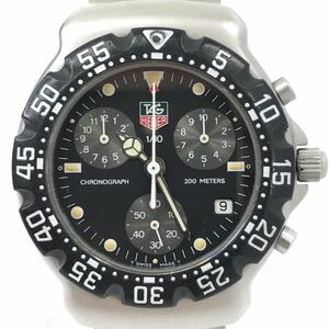 超美品 TAG HEUER タグホイヤー 腕時計 クオーツ CA1211-R0 プロフェッショナル フォーミュラ1 ブラック クロノグラフ コレクション 動作OK