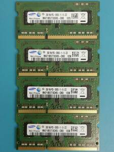 動作確認 SAMSUNG製 PC3-12800S 1Rx8 2GB×4枚組=8GB 58880050620