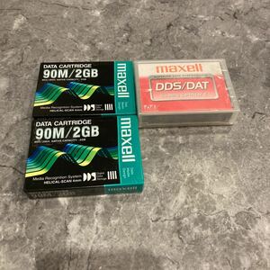 マクセル maxell DDS デジタルデータカートリッジ 90M / 2GB HS-4/90S(D)×2本 DDS/DAT CL2 XJ B ×1本