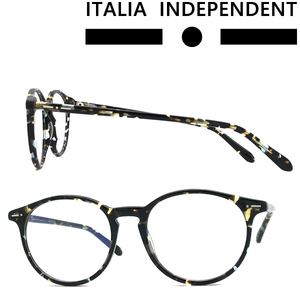 ITALIA INDEPENDENT イタリア インディペンデント ブランド メガネフレーム マーブルブラック 眼鏡 II-5867-149-GLS