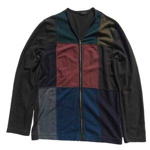 訳　COMME des GARCONS HOMME PLUS 97AW カラーZIPブロックバイアスニット AD1997 コムデギャルソンオムプリュス PT-040080 90s バイアス期