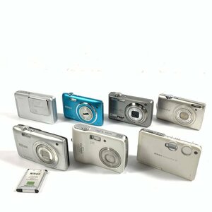 Nikon ニコン COOLPIX コンパクトデジタルカメラ まとめ売り 7台セット バッテリー(S3300)付き●簡易検査品