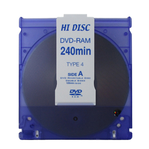 送料無料メール便 DVD-RAM 録画用 9.4GB 両面 HIDISC DVD-RAM240(T4)1P カートリッジ取り外し可能/5552ｘ１枚